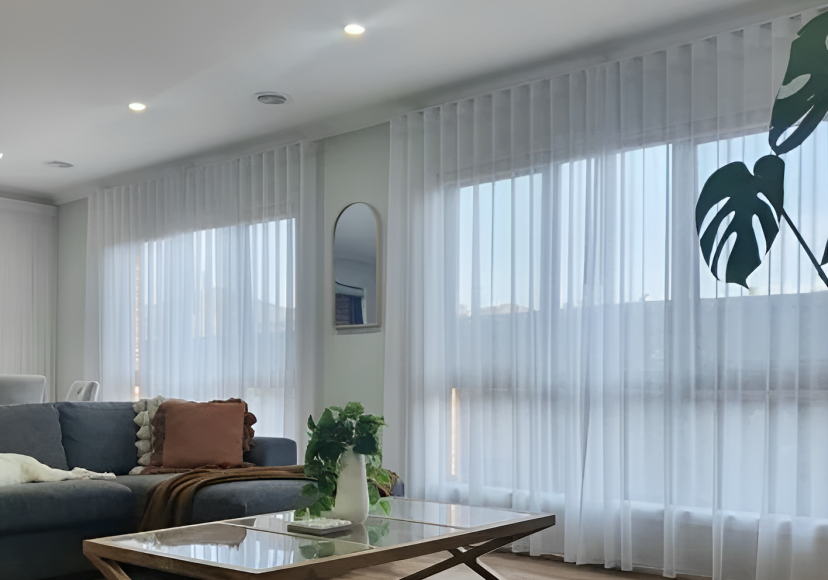 white curtains & drapes perth